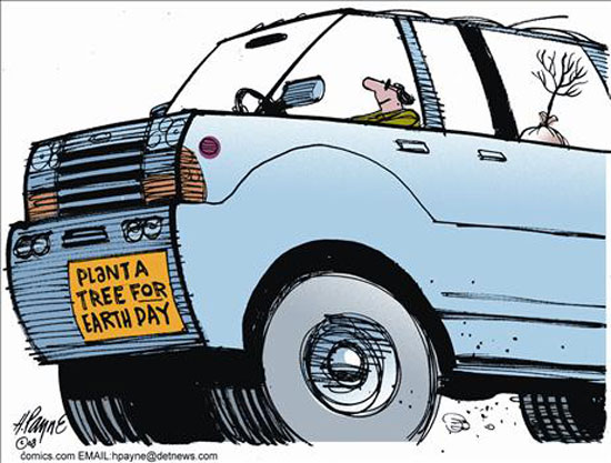 gas tree suv comic photo