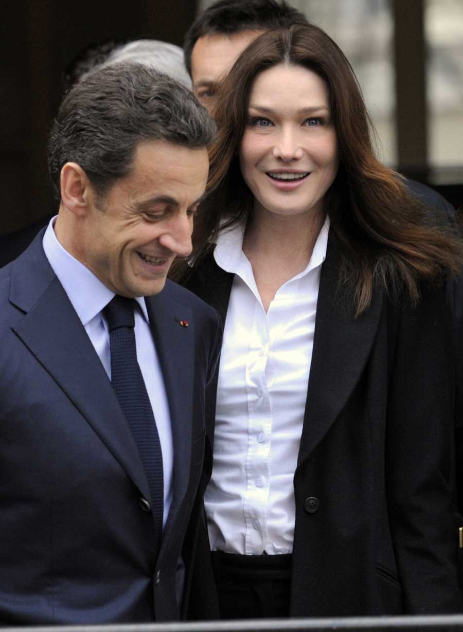 Carla Bruni Goes To The Polls In Menswear (PHOTOS) | HuffPost Life