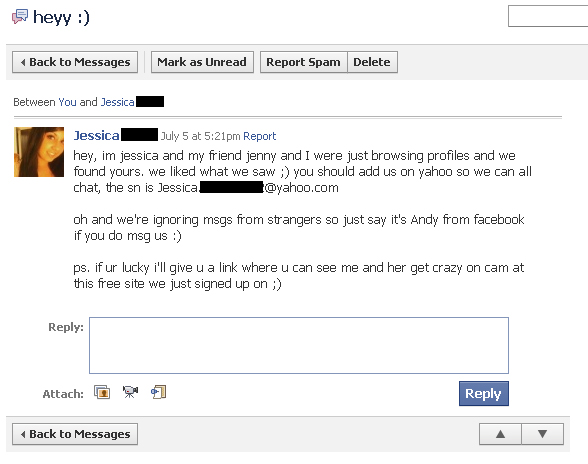 Facebook in ignoring girl chat me 3 Weird