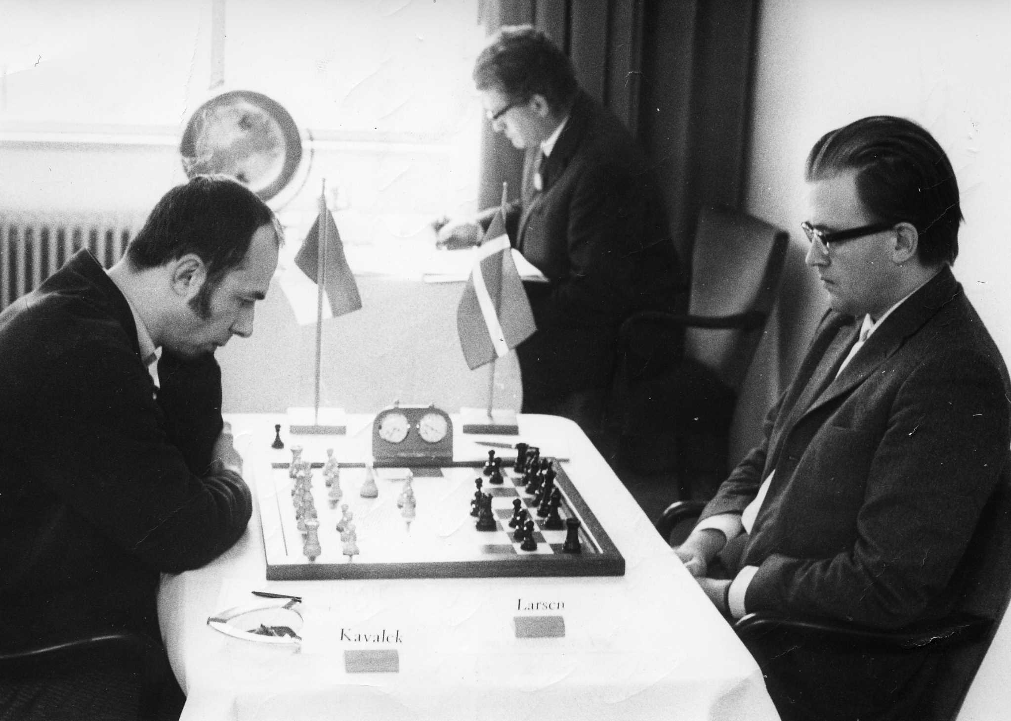 Boris Spassky at the Amsterdam Interzonal, 1964.