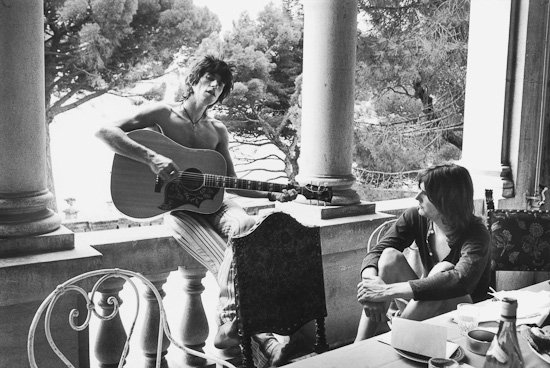 On the veranda with Gram Parsons.