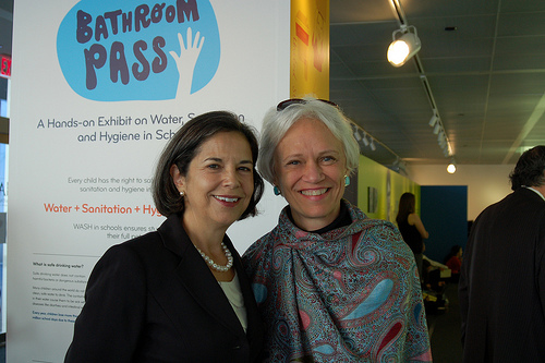 Under Secretary of State for Democracy and Global Affairs Maria Otero and Ambassador Hattie Babbitt (c) Elynn Walter