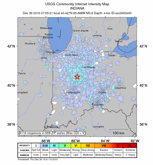 Indiana Earthquake: 3.8 Magnitude Earthquake Rattles ...