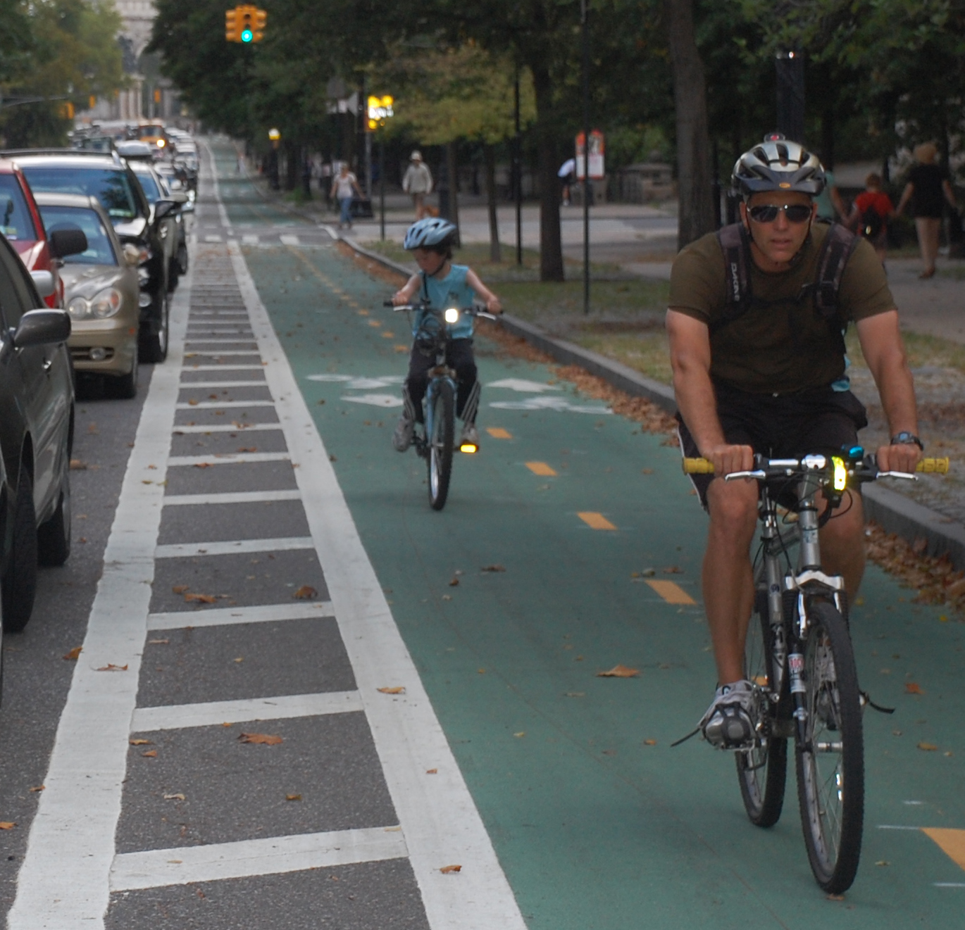 the bike lane