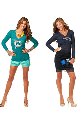 Stylish NFL attire aimed at female fans