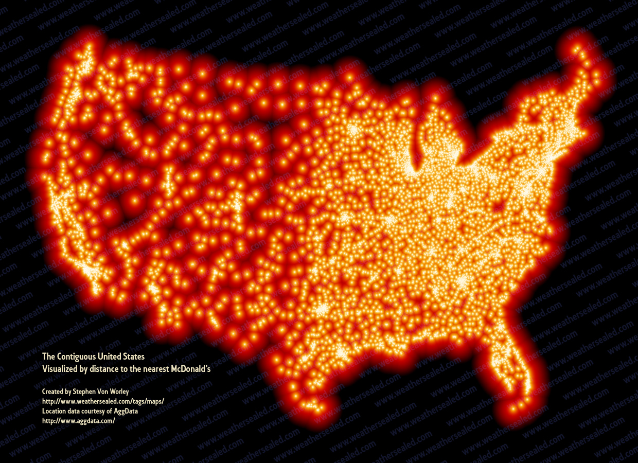 Map Of Mcdonald S In Us A Map Of Every Mcdonald's In The U.s. | Huffpost Food