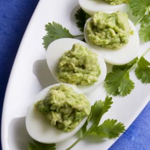 Guacamole-Stuffed Eggs