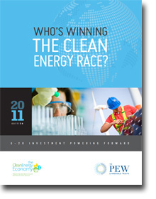 Cover for Pew Clean Energy Report