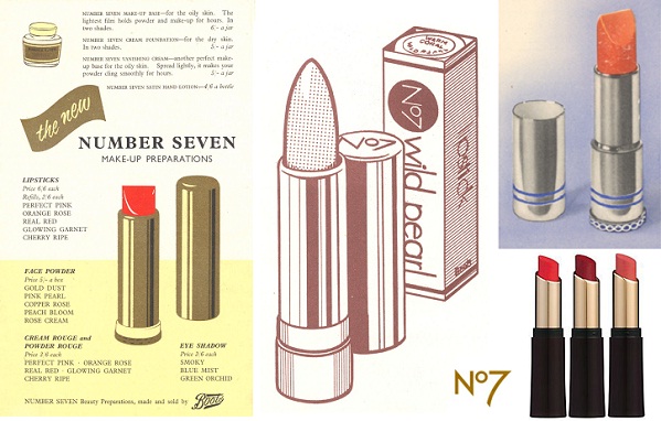 Cosmetics in the sixties, Boots and Woolworths.