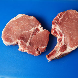 Buy pork chops on the bone