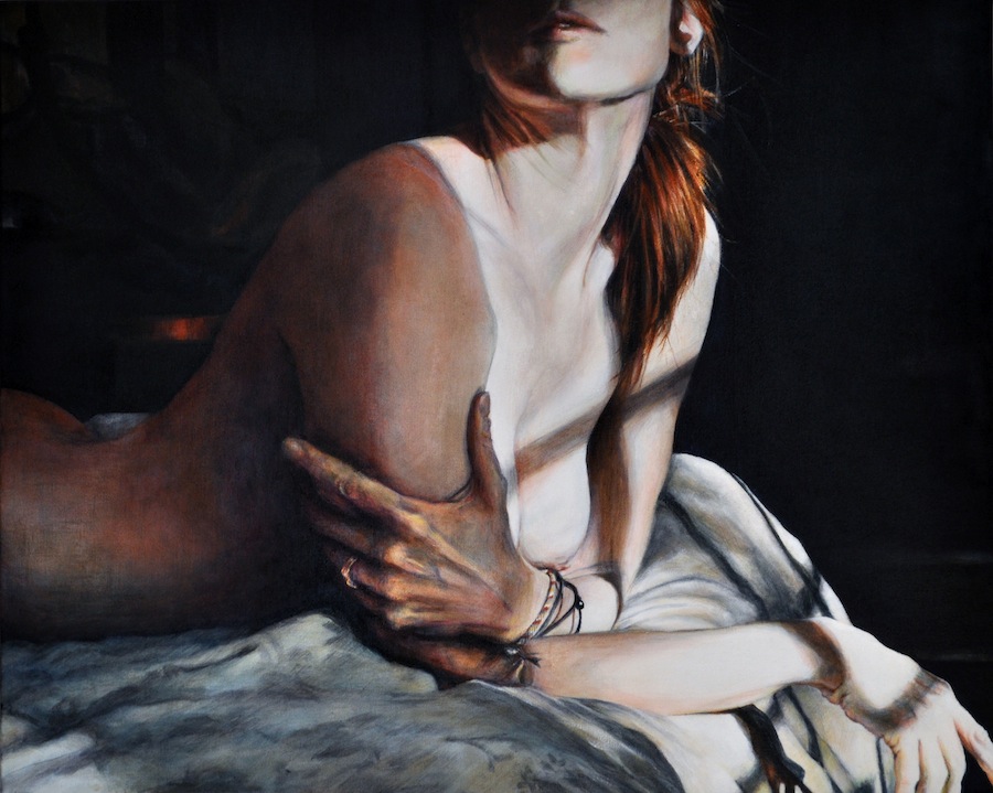 Dervish 3' (nude painting of large black woman) Painting by Victoria  Selbach