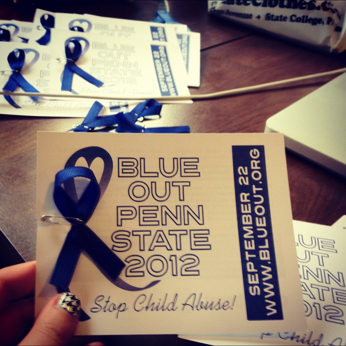 2012 Blue Out Ribbon Cards