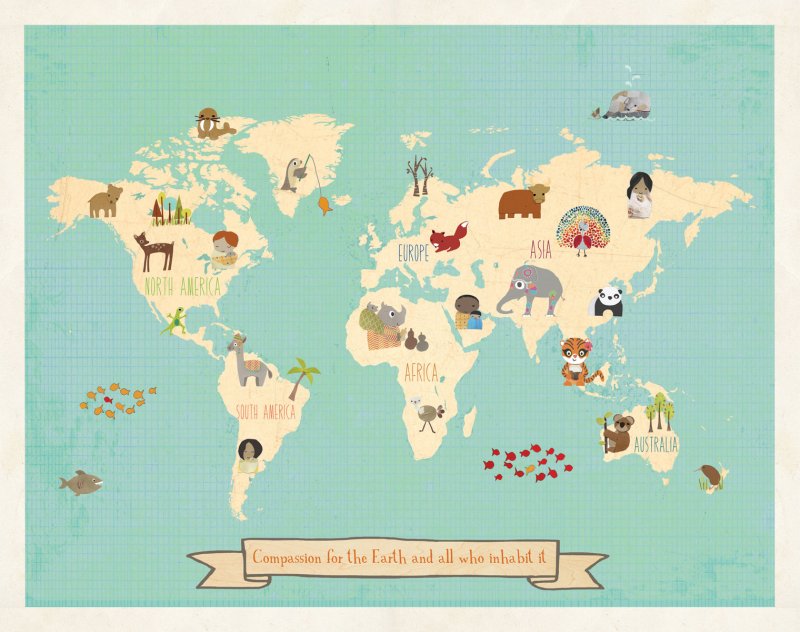 Cute World Map