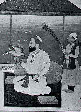 Guru Hargobind - a painting from the Lahore Museum