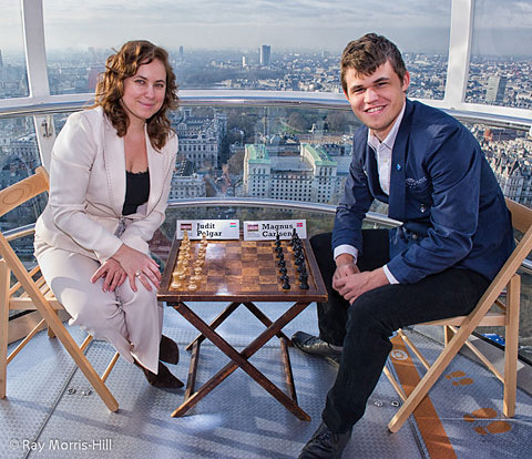 Carlsen beats Polgar to break Kasparov record in London Classic