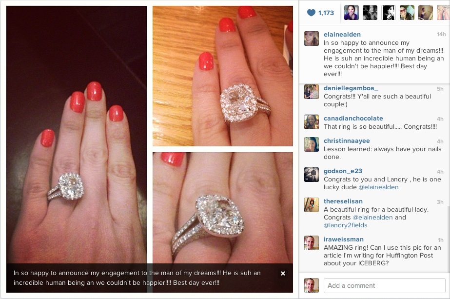 Raptors forward Landry Fields proposes to girlfriend Elaine Alden