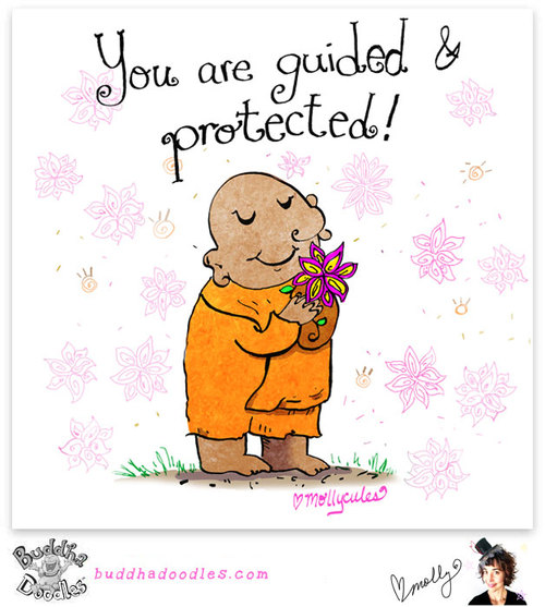 Buddha Doodle - 'Guided & Protected' | HuffPost Good News