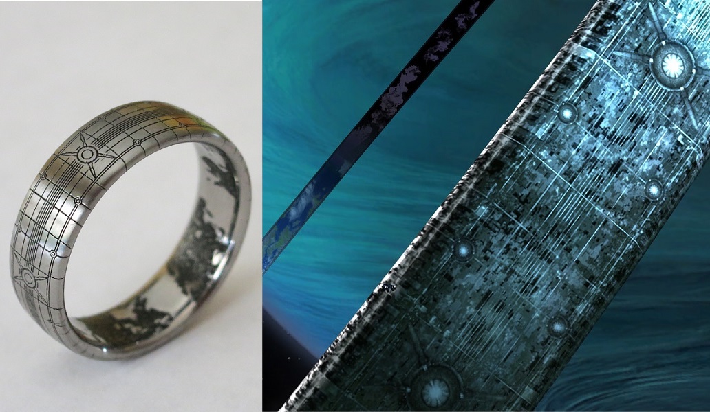  Halo Wedding  Ring  Superfan Designs Halo Themed Band  