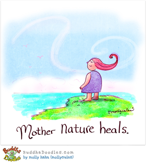 Buddha Doodle Mother Nature Heals Huffpost Good News