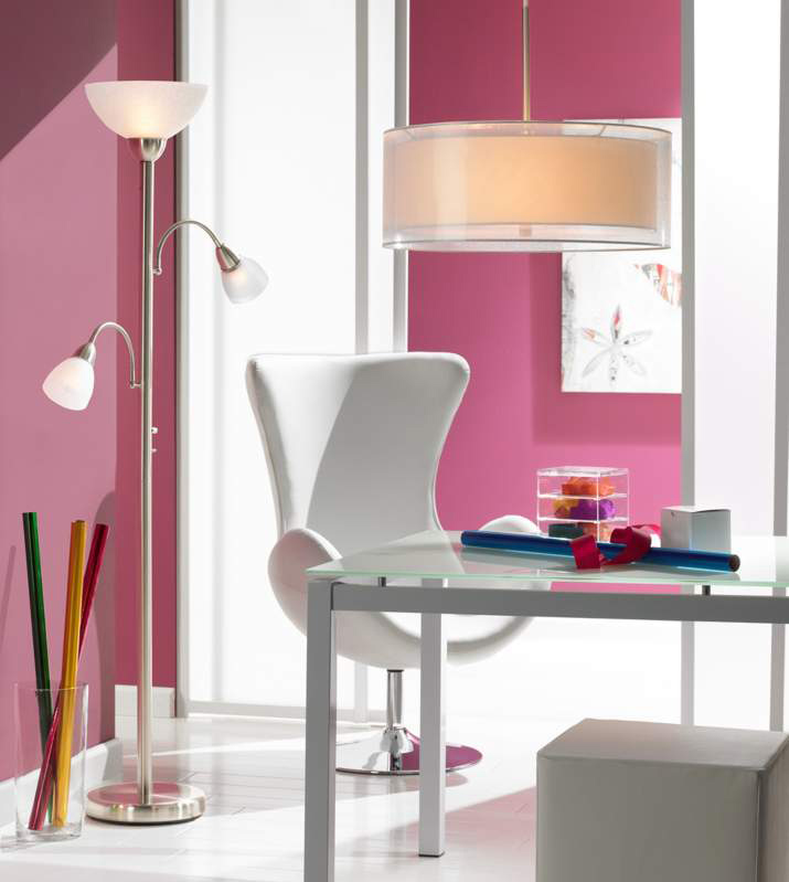 Small Space Solutions -- Light Up a Dark Corner with a Floor Lamp or Adjustable Desk Lamp