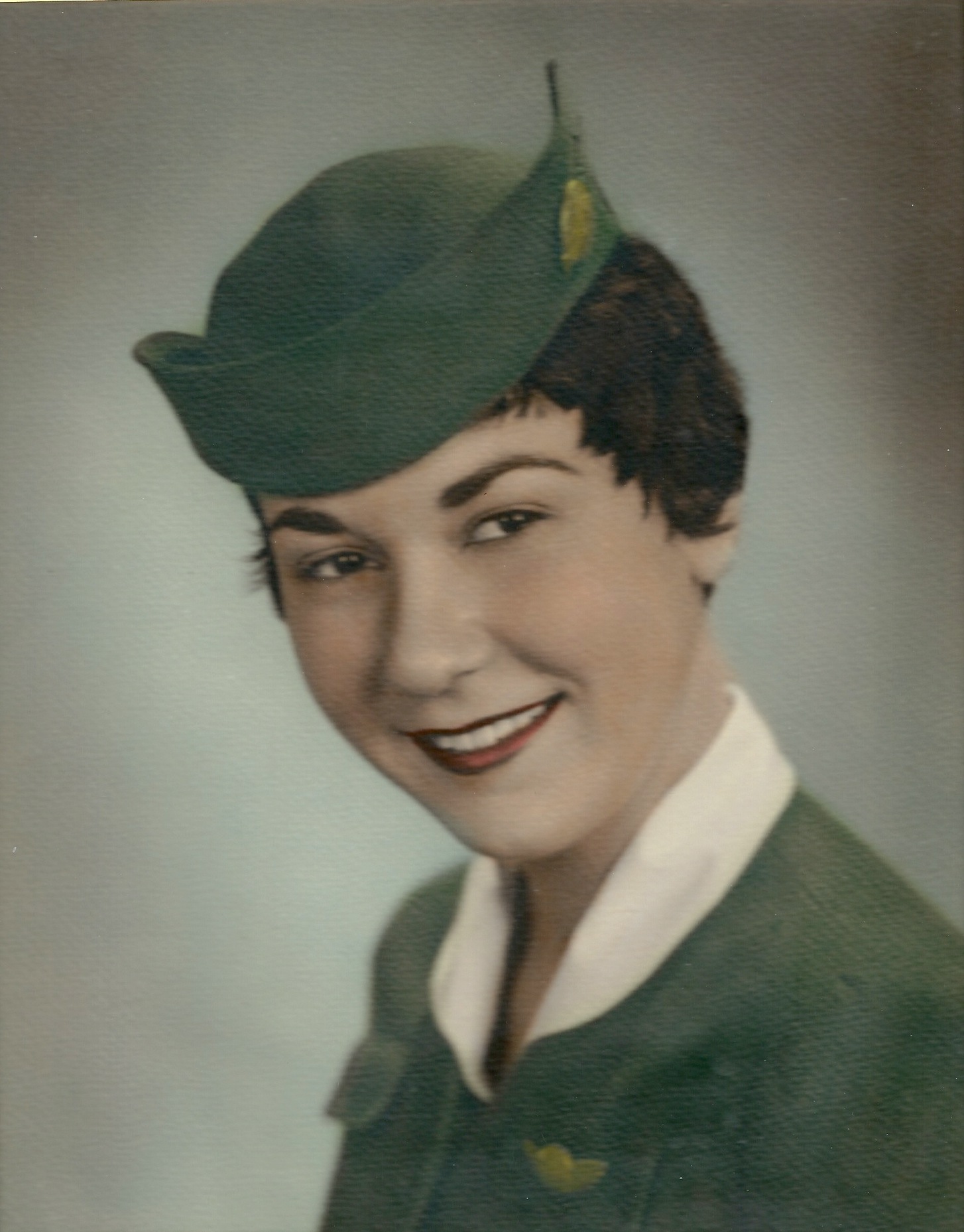 Flight Attendant MargueriteMcCausland of Capital Airlines in 1957