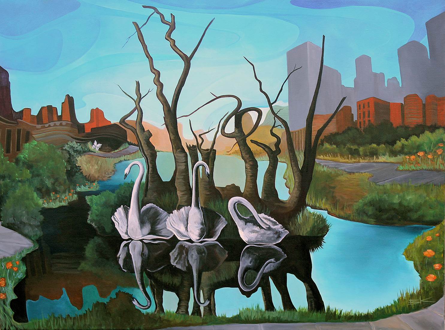 Потом дали. Salvador Dali Swans reflecting. Salvador Dalí Swans reflecting Elephants. Dali Swans reflecting Elephants. Сальвадор дали лебеди, отражающиеся в слонах.