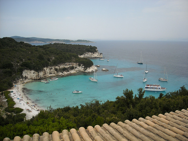 Voutoumi Beach from Bella Vista Taverna