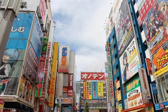 One of the multitude of anime shops in the Akihabara Shopping area