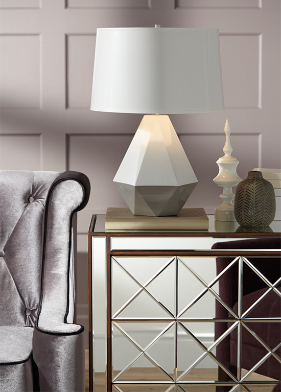 Fall Home Decor Trend: Geometric Patterns on Lighting and Home Decor