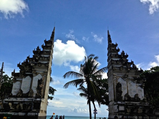 Entrance to Kuta Beach, Bali