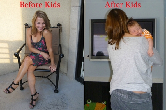 Girl Before After Dressed Then Undressed