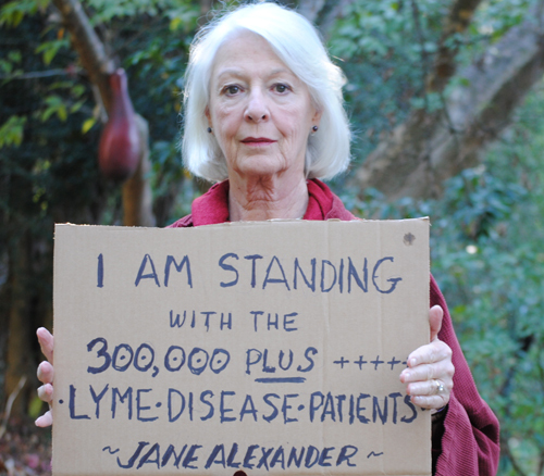 Jane Alexander 300,000 Lyme victims per year