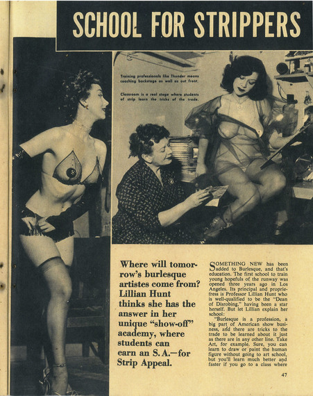 1950s Striptease - A School for Strippers: The ABC's of Stripping (NSFW PHOTOS ...