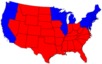 State Map Red Blue