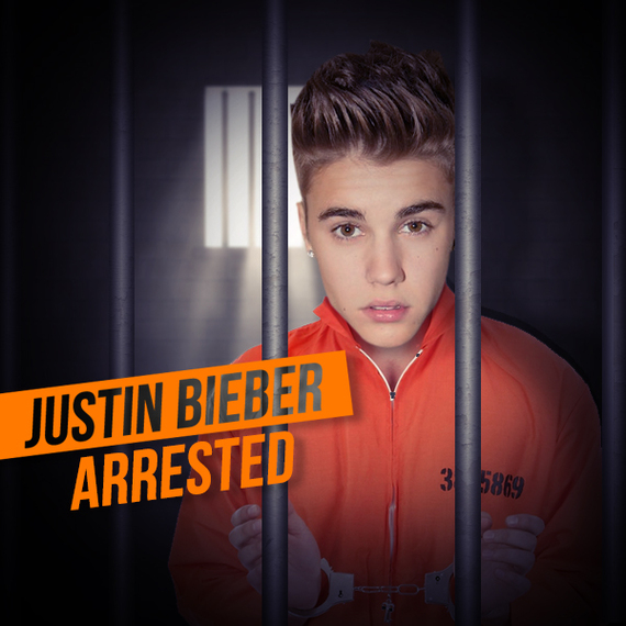 justin bieber in jail