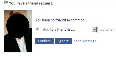 Common friend. Friend request a playable.