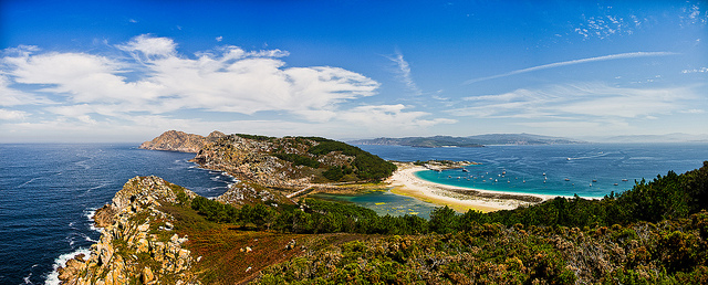 Beautiful Islas Cies, off the coast of Galicia