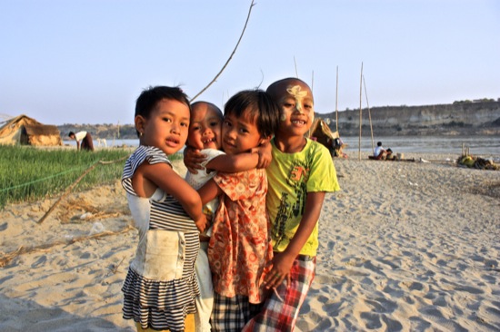 these kids in Bagan wanted a picture so they could see themselves in my camera