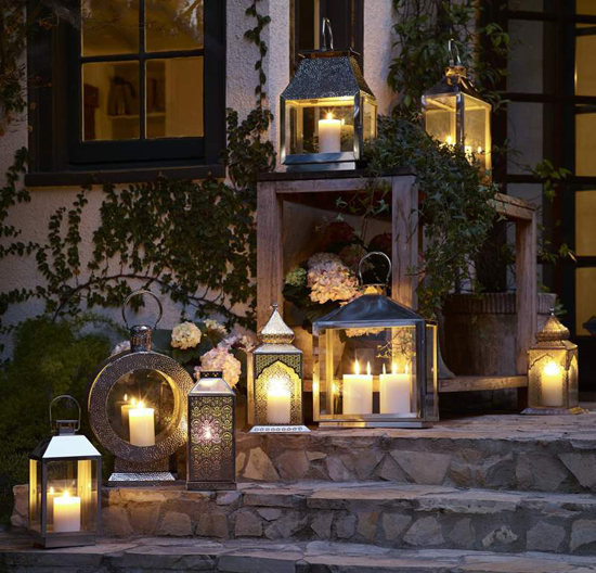 Candle Lanterns for Outdoor Summer Entertaining on the Deck Porch or Patio