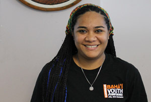 Tahere Si’isi’ialafia’s is a 24-year-old Samoan youth delegate to the UN SIDS Conference. Photo: UN Women/Ellie van Baaren