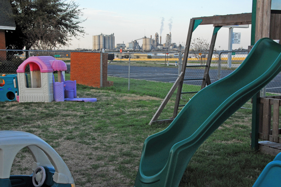 An industrial incinerator, as viewed from a church playground in Midlothian, Texas. (Photo courtesy of Samantha Bornhorst)