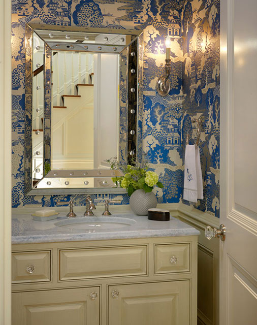 6 Reasons to Use Wallpaper in a Small Bathroom | HuffPost Life