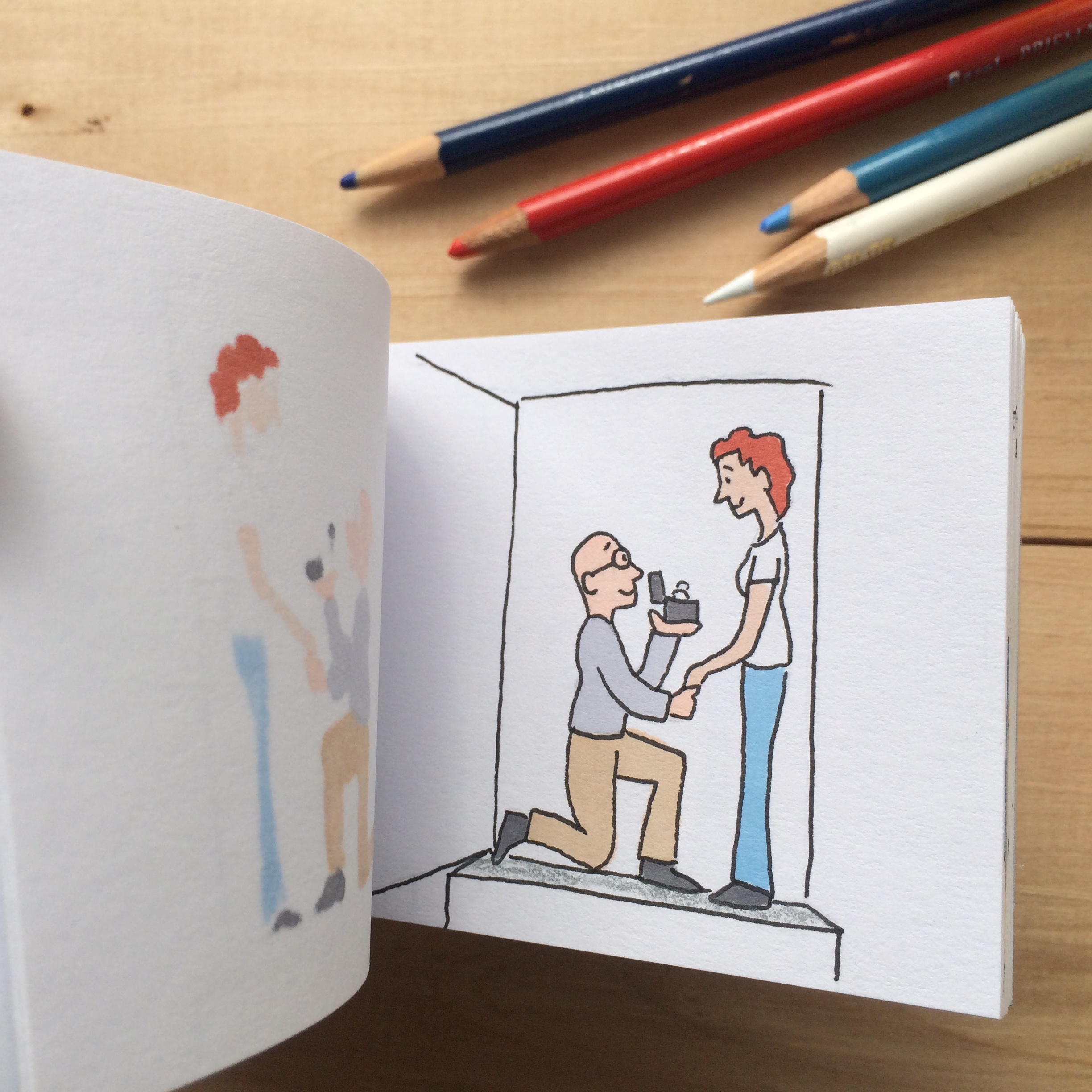 Adorable Hand Drawn Flip Book Documents Couples Long Distance Love Story Huffpost 4649