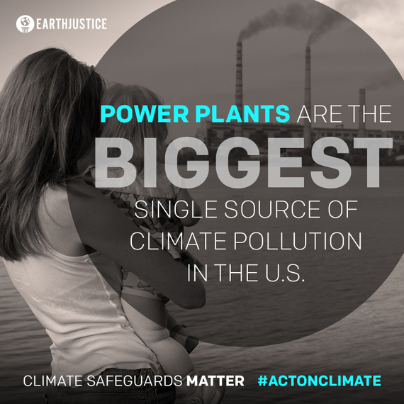 Power plants are the biggest source of climate pollution in the United States.