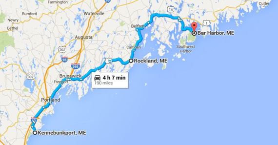 road trip along maine coast