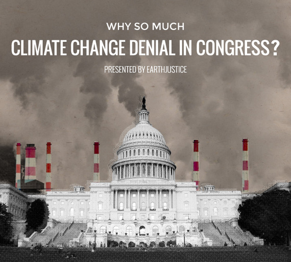 Follow the money that fuels climate change denial in Congress and blocks clean energy solutions.
