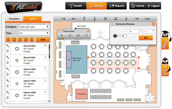 Digital Wedding Seating Chart