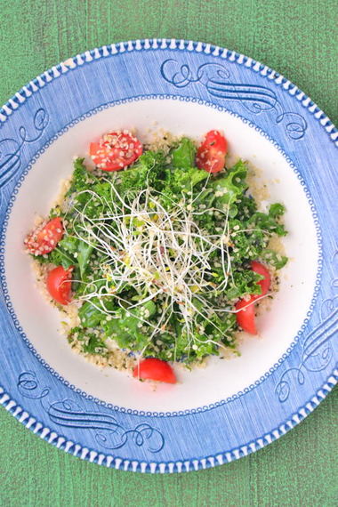 A Simple Anti-Inflammatory Kale Salad With Hemp Hearts | HuffPost Life