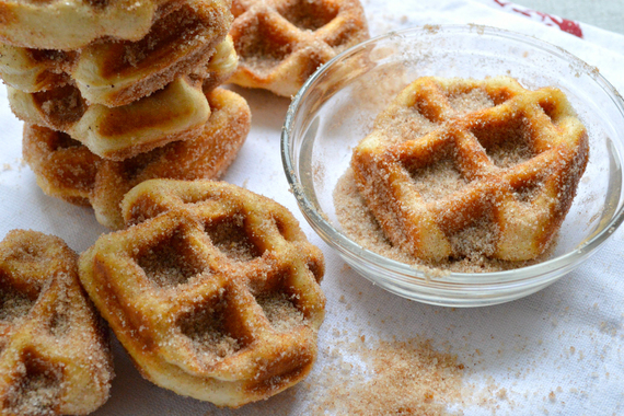 Unbelievable 5 Minute Cinnamon Sugar Waffle Bites | HuffPost Life