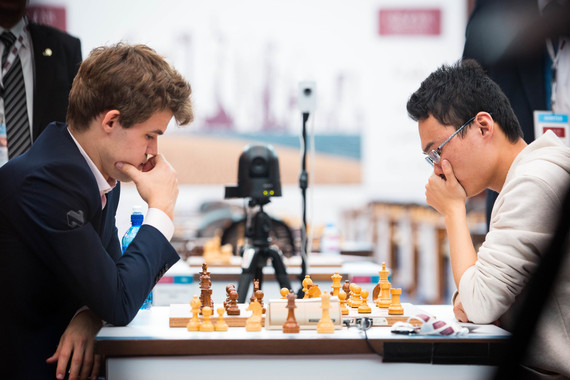 Magnus Carlsen Leads In The Qatar Masters Championship